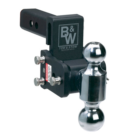 B&W TRAILER HITCHES B&W Trailer Hitches TS30040B Tow & Stow Adjustable Ball Mount-2-5/16" & 2" Ball 7.5" Drop 7" Rise TS30040B
